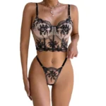 Black Lace Bra Panty Set for Women | Elegant & Sexy Lingerie Online