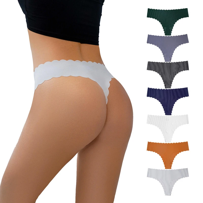 1757492994315_H1b94528cb975450a88c6cf34260b9cb0C Seamless Thong Panties for Women – Invisible, Soft, No-Line Underwear - Image 1